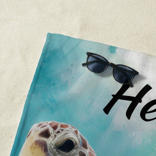 Editable Turtle Strandlaken (In situ)