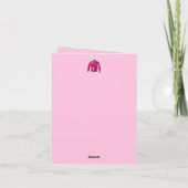 Editable Ugly KerstSweater Pink Holiday Kaart (Achterkant)