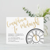 EDITABLE Uitnodiging Eve Party van nieuwjaar (Staand voorkant)