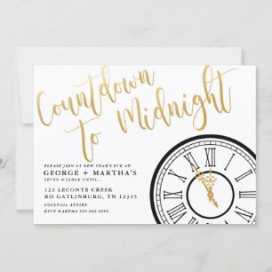 EDITABLE Uitnodiging Eve Party van nieuwjaar