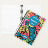 Editable, Undated Planner, Colorful Art, 2023 Planner (Display)