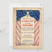 Editable USA Patriotic Retirement Kaart (Voorkant)