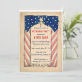 Editable USA Patriotic Retirement Kaart (Staand voorkant)