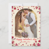 Editable Valentine Photo – Personalized Love Card Feestdagenkaart (Voorkant)