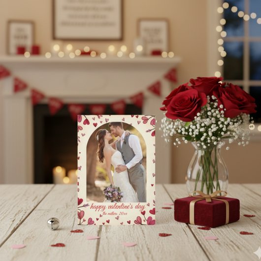 Editable Valentine Photo – Personalized Love Card Feestdagenkaart