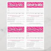 Editable Vendor Drawing Forms | Instant Download Flyer (Voorkant)