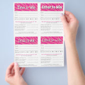 Editable Vendor Drawing Forms | Instant Download Flyer (Hand)