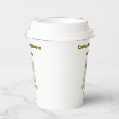 Editable Vintage Neutral Baby Shower  Papieren Bekers (Rechts)