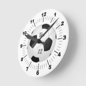 Editable Voetbal Name and Team Number Ronde Klok (Hoek)