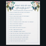 Editable Vrijgezellenfeest Game Blue White Floral Flyer<br><div class="desc">Romantisch blauw en wit geschilderd vrijgezellenfeest met blauwe tekst. Verander de titel en de vragen in om het even wat u nodig hebt. De prachtige beschilderde floralen zijn bij Creëer the Cut. Zoek ze op Creative Market https://crmrkt.com/7WdAX,  Etsy https://www.etsy.com/shop/CreateTheCut en www.createthecut.com</div>