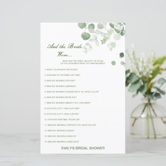 Editable Wat is het Vrijgezellenfeest van de Bride (Staand voorkant)