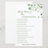 Editable Wat is het Vrijgezellenfeest van de Bride (Voorkant / Achterkant)