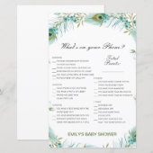 Editable Wat op uw Spel van het Baby shower van de (Voorkant / Achterkant)