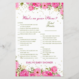Editable Wat op uw Spel van het Baby shower van de
