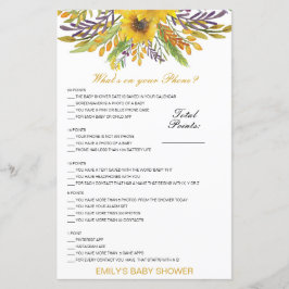 Editable Wat op uw Spel van het Baby shower van de