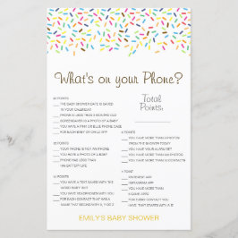 Editable Wat op uw Spel van het Baby shower van de
