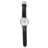 Editable Watercolor Design Template – Your Design Horloge (Vlak)