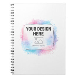 Editable Watercolor Design Template – Your Design Notitieboek