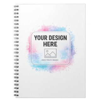 Editable Watercolor Design Template – Your Design Notitieboek