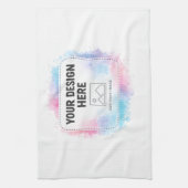 Editable Watercolor Design Template – Your Design Theedoek (Verticaal)