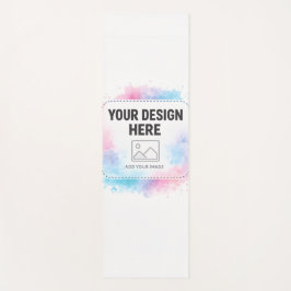 Editable Watercolor Design Template – Your Design Yogamat