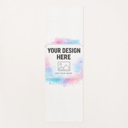 Editable Watercolor Design Template – Your Design Yogamat (Voorkant)