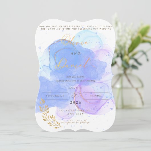 Editable wedding invitation design file save the date (Staand voorkant)