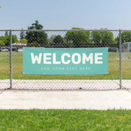 Editable Welcome Banner Poster Vinyl Announance
