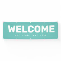 Editable Welcome Banner Poster Vinyl Announance