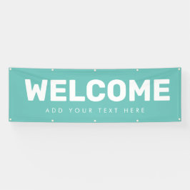Editable Welcome Banner Poster Vinyl Announance