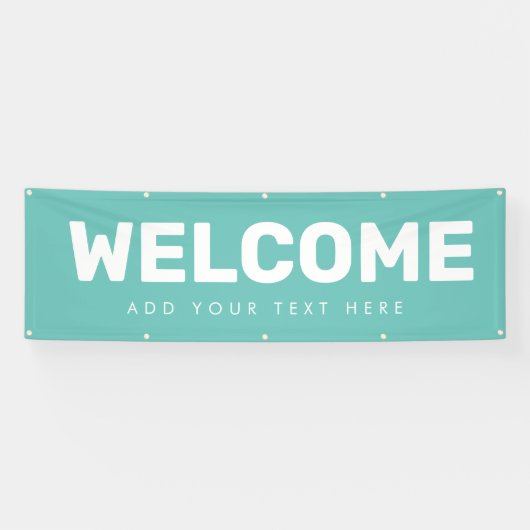 Editable Welcome Banner Poster Vinyl Announance (Horizontaal)