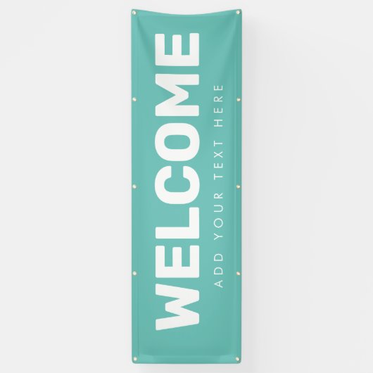 Editable Welcome Banner Poster Vinyl Announance (Verticaal)