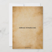 Editable Western Style Backyard BBQ Kaart (Achterkant)