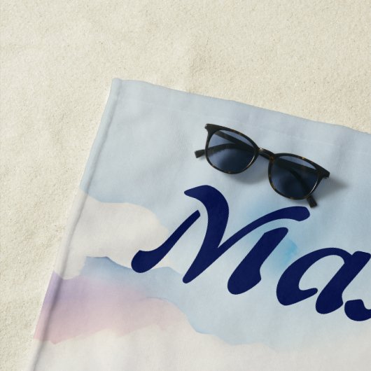 Editable Whale Strandlaken (In situ)