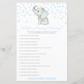 Editable What is Mammiewerend Baby shower Game (Voorkant)