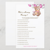 Editable What is Mammiewerend Baby shower Game (Voorkant / Achterkant)
