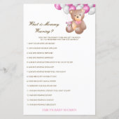 Editable What is Mammiewerend Baby shower Game (Voorkant)