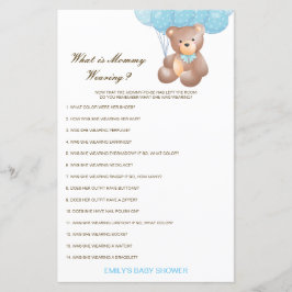 Editable What is Mammiewerend Baby shower Game