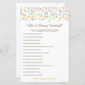 Editable What is Mammiewerend Baby shower Game (Voorkant / Achterkant)