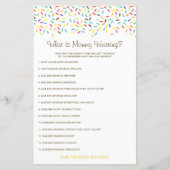 Editable What is Mammiewerend Baby shower Game (Voorkant)