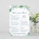 Editable What's on your Phone Bridal Shower Game (Staand voorkant)
