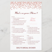 Editable What's on your Phone Bridal Shower Game (Voorkant)