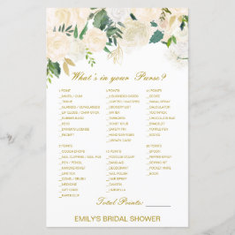 Editable What's on your Purse Bridal Shower Game
