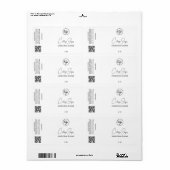 Editable White Soap Packaging Labels (Full Sheet)