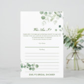 Editable Who ben I, Memory Lane Vrijgezellenfeest (Staand voorkant)