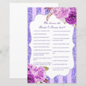 Editable Who kent Bride en Groom Beste Kaart (Voorkant / Achterkant)