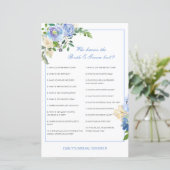 Editable Who kent Bride en Groom Beste Kaart (Staand voorkant)