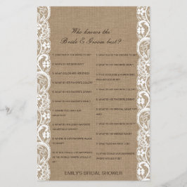 Editable Who kent Bride en Groom Beste Kaart