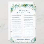 Editable Who kent Bride en Groom Beste Kaart (Voorkant / Achterkant)