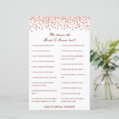 Editable Who kent Bride en Groom Beste Kaart (Staand voorkant)